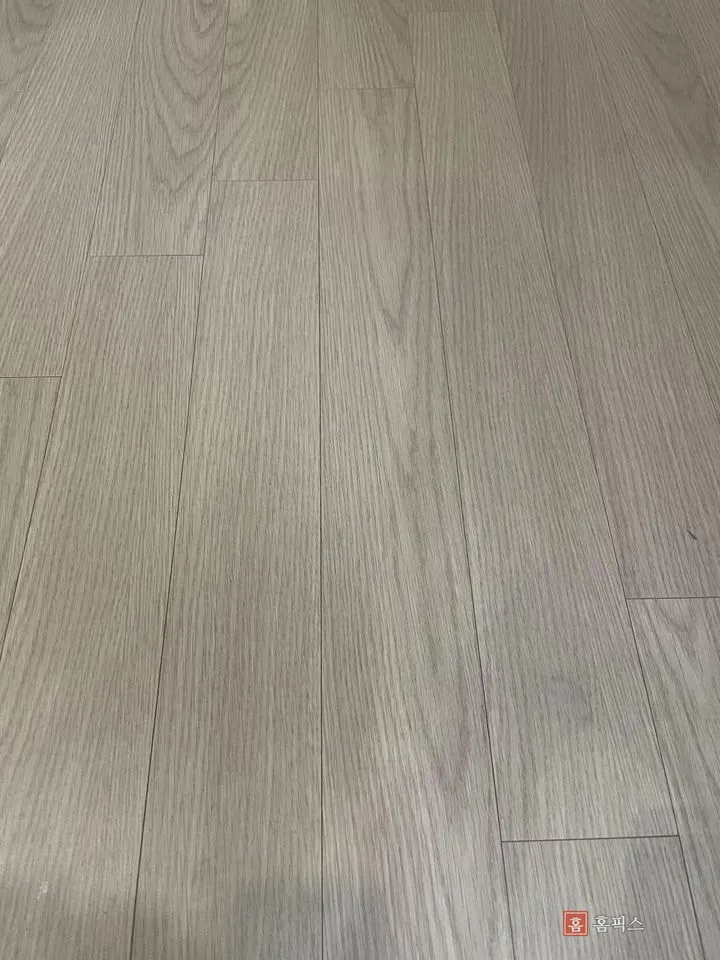 작업을 마친 거실 바닥 전체 모습
